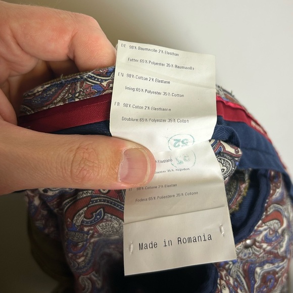 Meyer Fabric by Cramer Olive Green Men's jeans Size 30x32 minimalist neutral - Picture 13 of 15